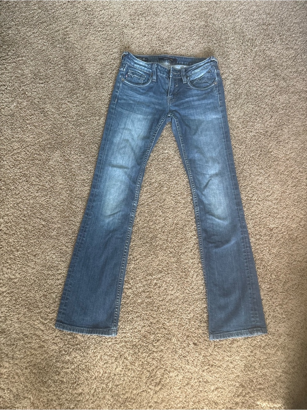Vigoss Women's Blue Flare Jeans - Faded Indigo